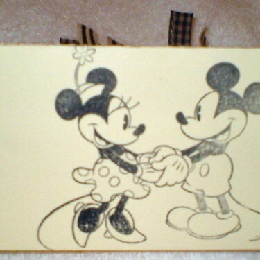 Vintage Mickey and Minnie Accordian Tag 2