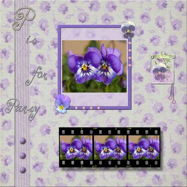 P is for Pansies