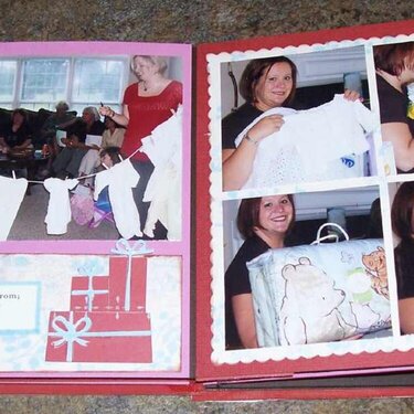 Baby Shower Accordian Album - Pages 9&amp;10
