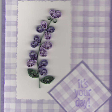 Lilac Birthday card