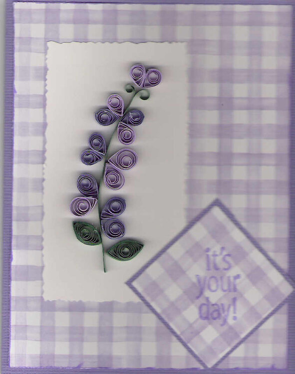 Lilac Birthday card