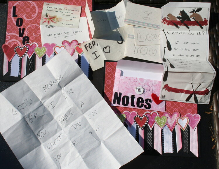 Love notes - hidden notes