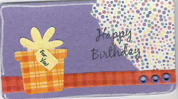 Birthday rolodex card for MKJulia&#039;s swap