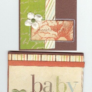 Thankful &amp; Baby Cards