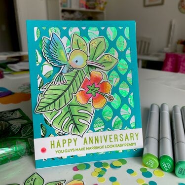 Happy Anniversary Card with Deco Foil