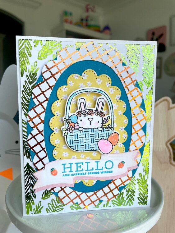 Spring Wishes Card with Deco Foil