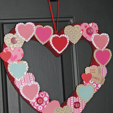 Valentine Heart Wreath