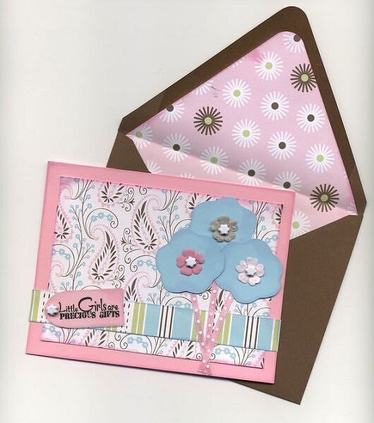 *Paper Salon* Baby Girl Card