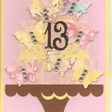 13th birthday card