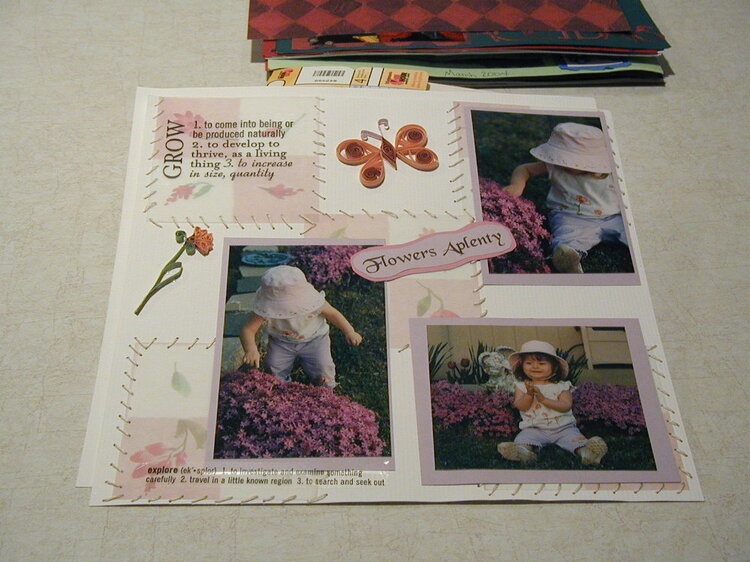 Flowers Aplenty  Left Page