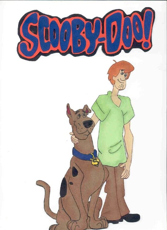 Scooby Doo Paper piecing and Title