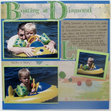 Boating at Diamond Lake