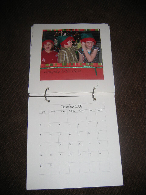 dec 2007 calendar page