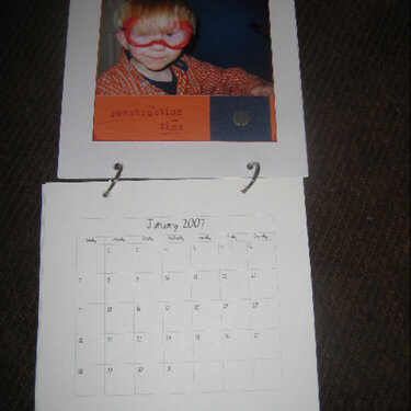 jan 2007 calendar page