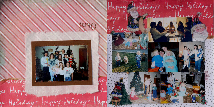 1990 Holiday Family pics