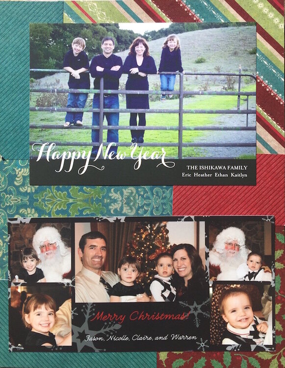 2011 Christmas cards - patchwork