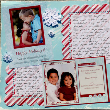 Christmas 08 cards- candy cane &amp; blue