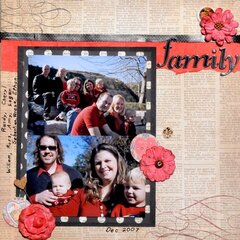 Family in red