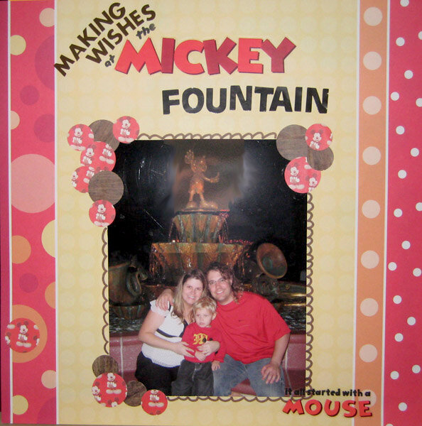 Making Wishes- Mickey Fountain