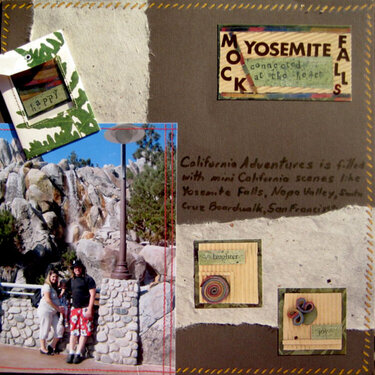 Mock Yosemite Falls