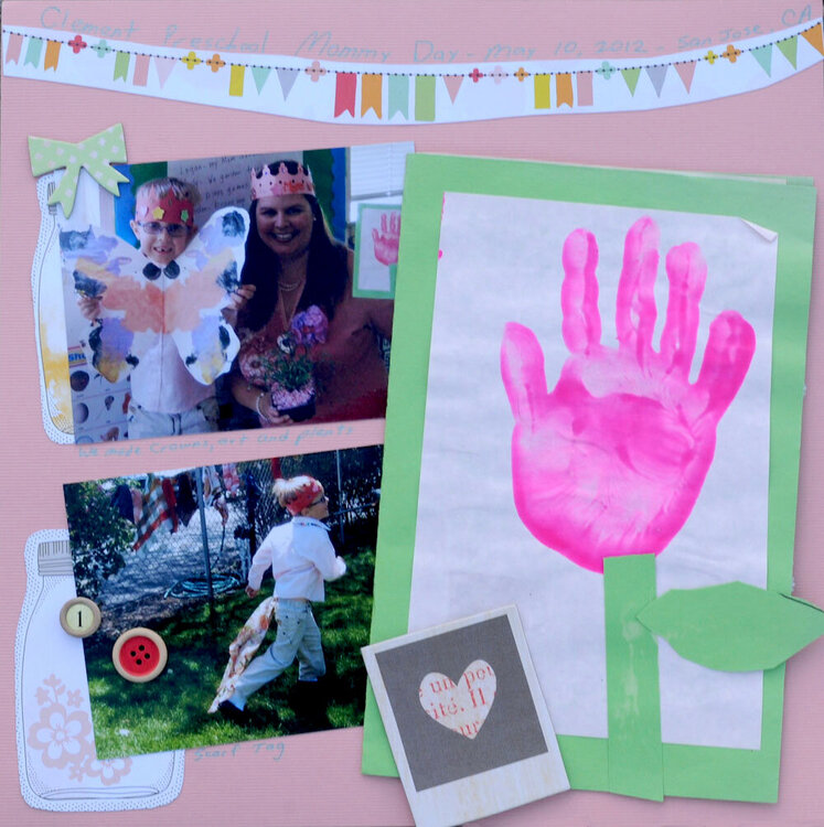 Preschool- Mommy Day with card