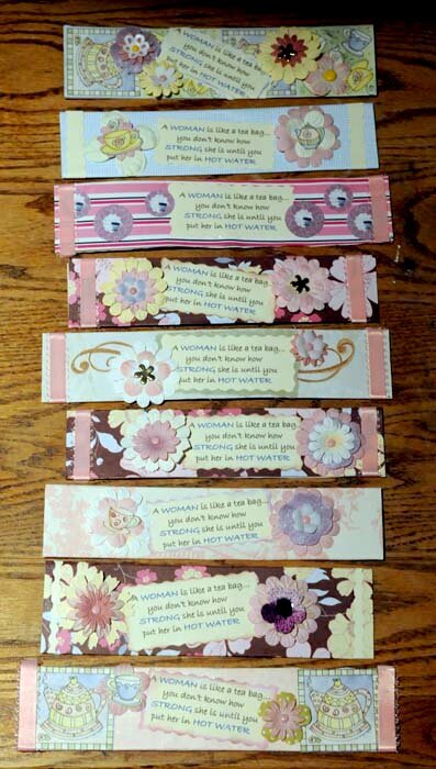 Tea Party Bookmarks