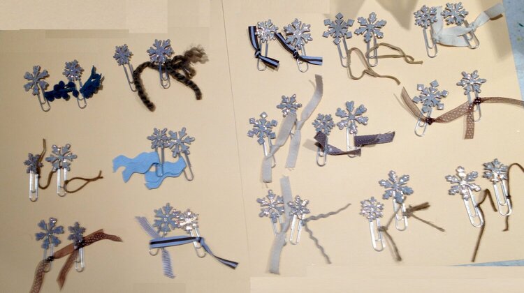 Snowflake paperclips