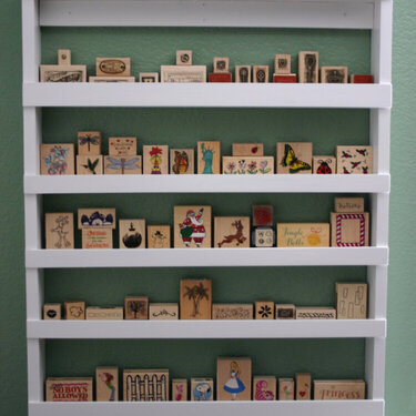 Stamp Shelf for my Craft Room