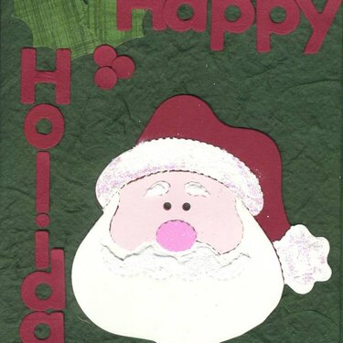 Holiday Card - Santa Holly - Outside