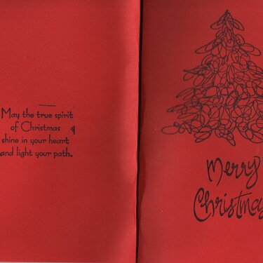 Santa 2007 Family Christmas Card - inside of card