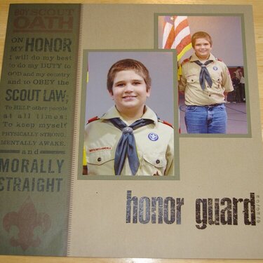 Boy Scout Honor Guard