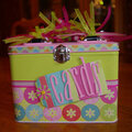 Altered Lunch Pail for Cards