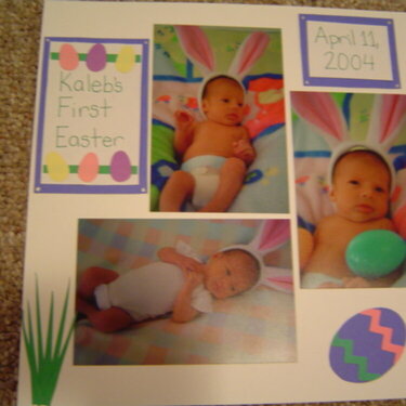 Kaleb&#039;s first Easter