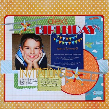 Alex&#039;s Birthday Invitations!