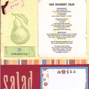 brooke&#039;s recipe swap - pear cranberry salad