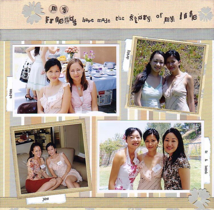 bridal shower guests - friends