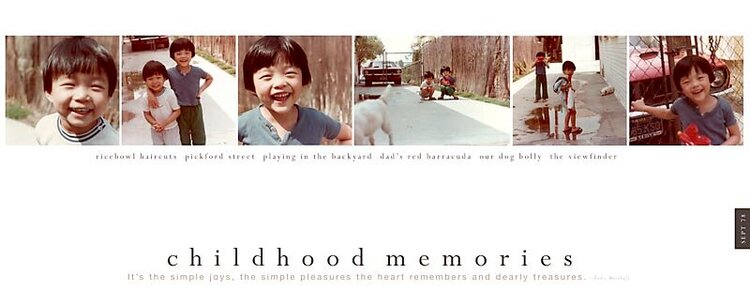 childhood memories - 2 pgr