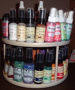 My storage of wash, inks, shimmers &amp; stains!