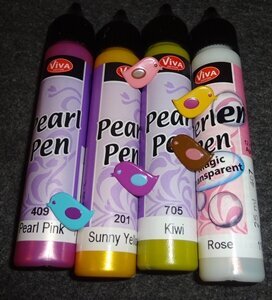 Pearl Pen .. &amp; lil birdie brads (omg i love the birdies!)