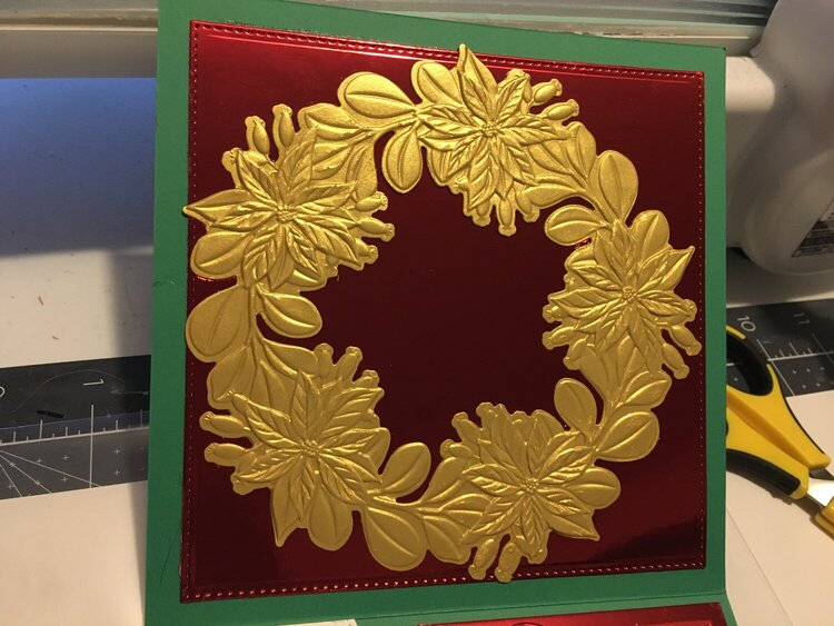 Bling Ornament Santa Card