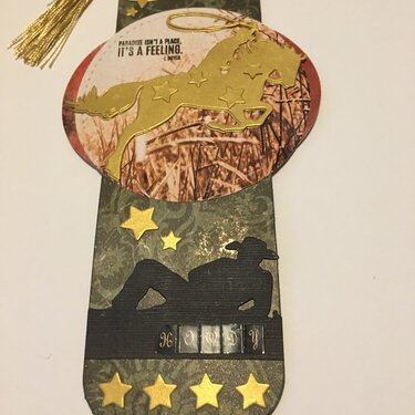 Bookmark, Cowboy & Horse Theme