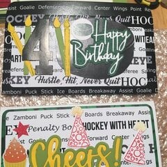 Mini Slimline Gift Card Holder With Envelope; Hockey Themed; Gnomes; Birthday!