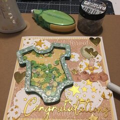 Baby Card; Shaker Card; Gender Neutral