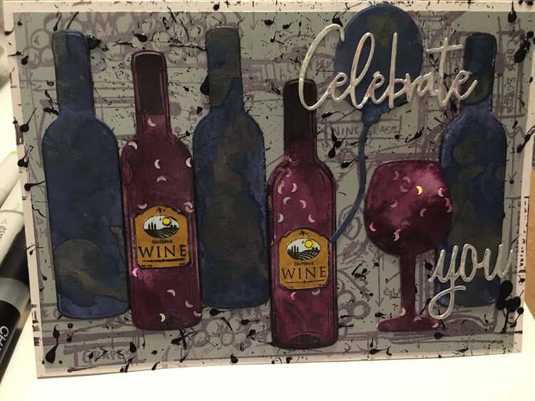 Wine Inspired Birthday Card; 60th Birthday (A Big One)!