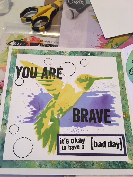 A Mindful &amp; Wellness Card; Visible Image Stamps,  Bad Day.