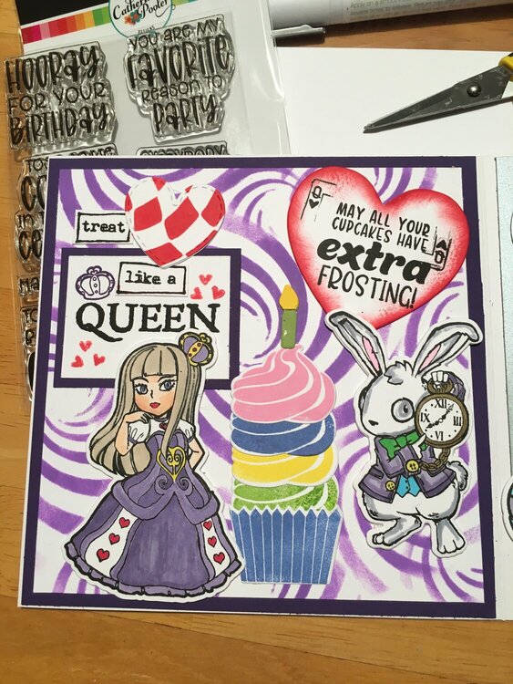 Birthday Card; Wonderland Theme