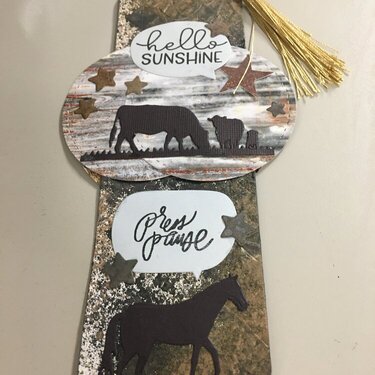 Cowboy Themed Bookmark!