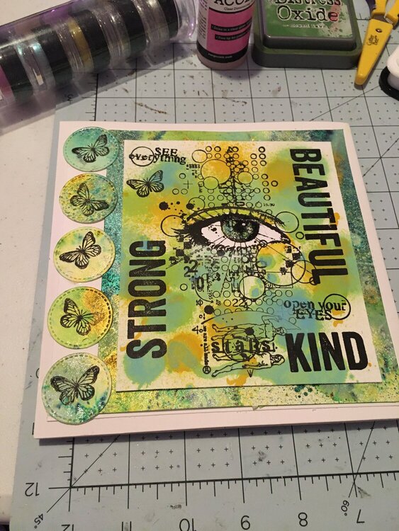 Mindful and Kindness Card; Bad Day; Pocket Shaker Card; Visible Image Stamps