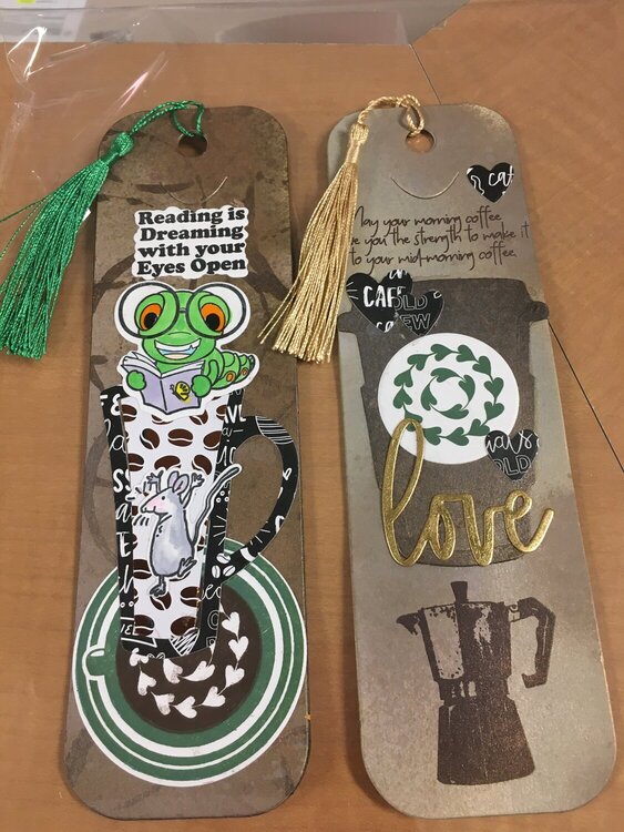 Coffee Inspired Bookmarks.