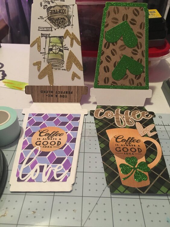 Coffee Cards and Flat Shaker Coffee Cards